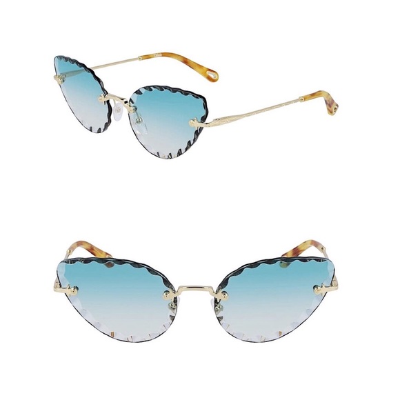 chloe blue sunglasses